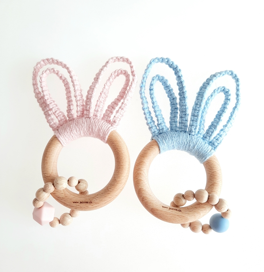 Boho-Baby Bunny Ears Double mit Kette