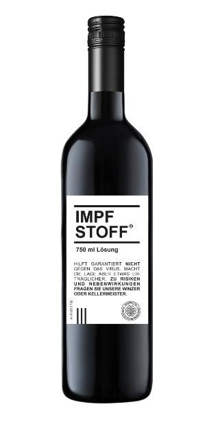 IMPFSTOFF Weinflasche