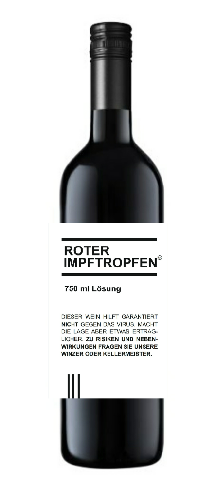 roter IMPFTROPFEN